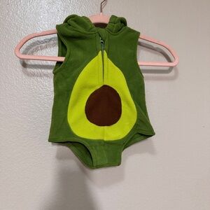 Green Avocado Baby Costume One Piece